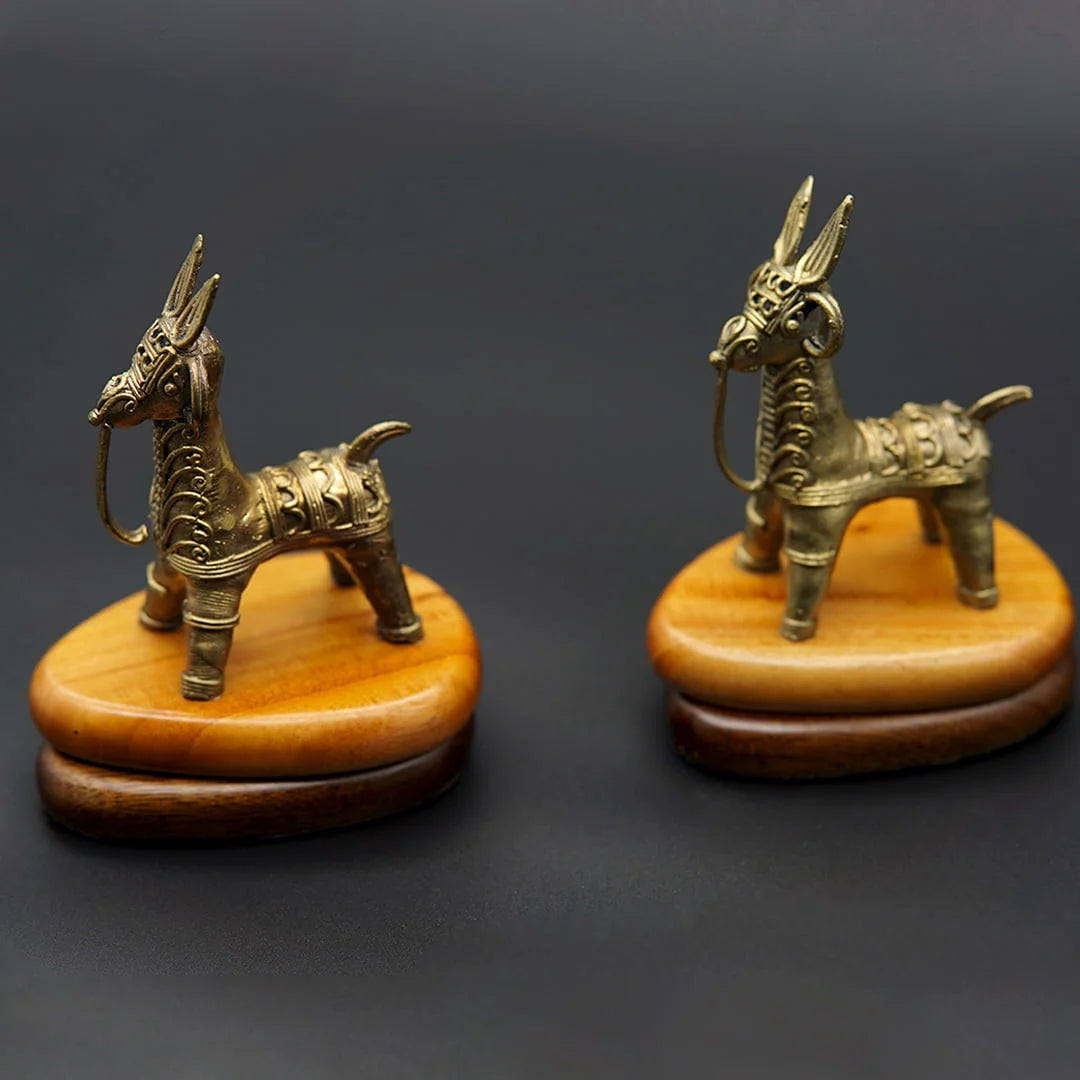 Twin Stallions- A Dokra Heritage