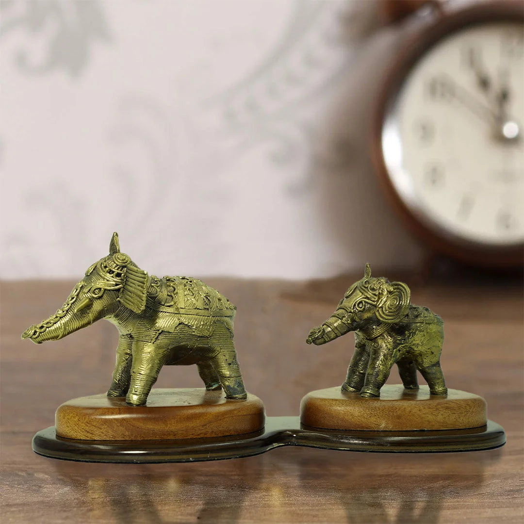Elephant Pair Sculpture