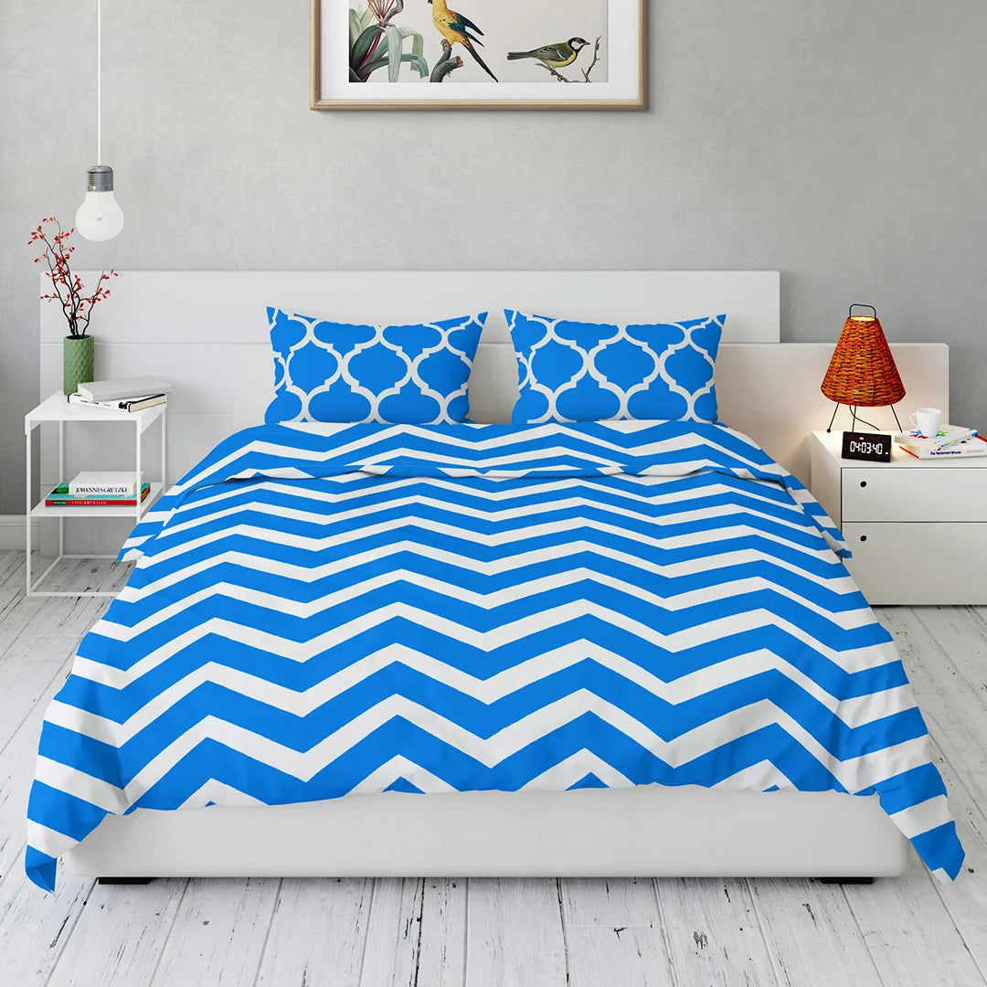 Opulent Blue Bed Cover
