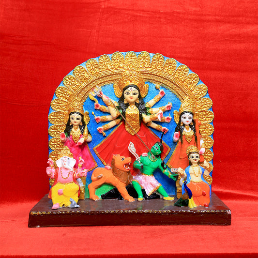 Maa Durga Mahishasura Mardini – Navdurga Idol with Family
