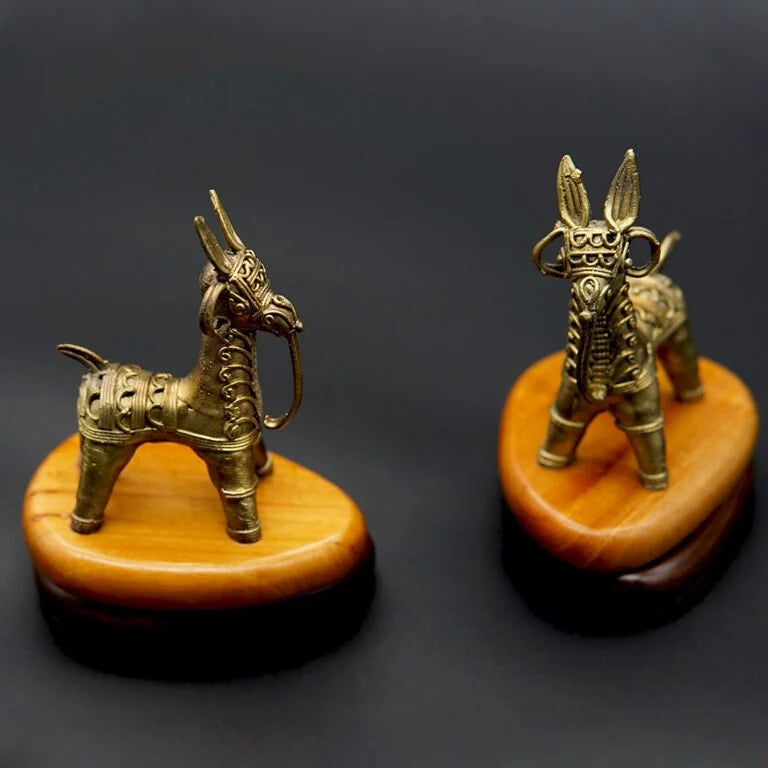 Twin Stallions- A Dokra Heritage
