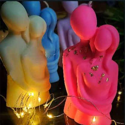 artkart Elegant Earthen Beauty Couple Candles