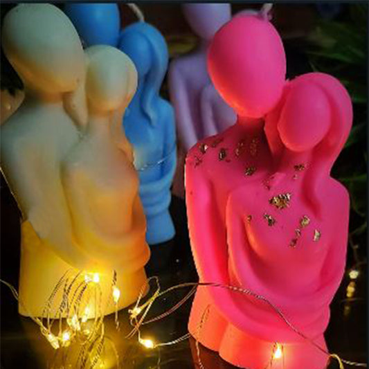 artkart Elegant Earthen Beauty Couple Candles