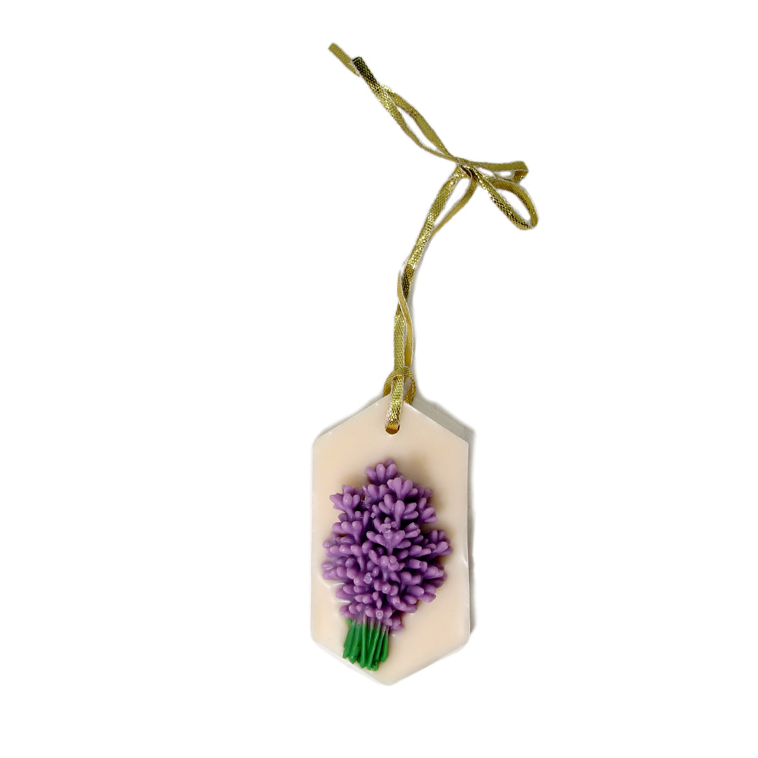 artkart Elegant Earthen Beauty Candles Botanical Lavender Scented Wax Tablet Hanger