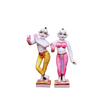 Divine Duo of Bliss – Radha Krishna Marble Artistry