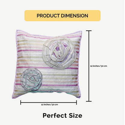 Twinned Roses Cushion Cover
