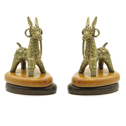Twin Stallions- A Dokra Heritage