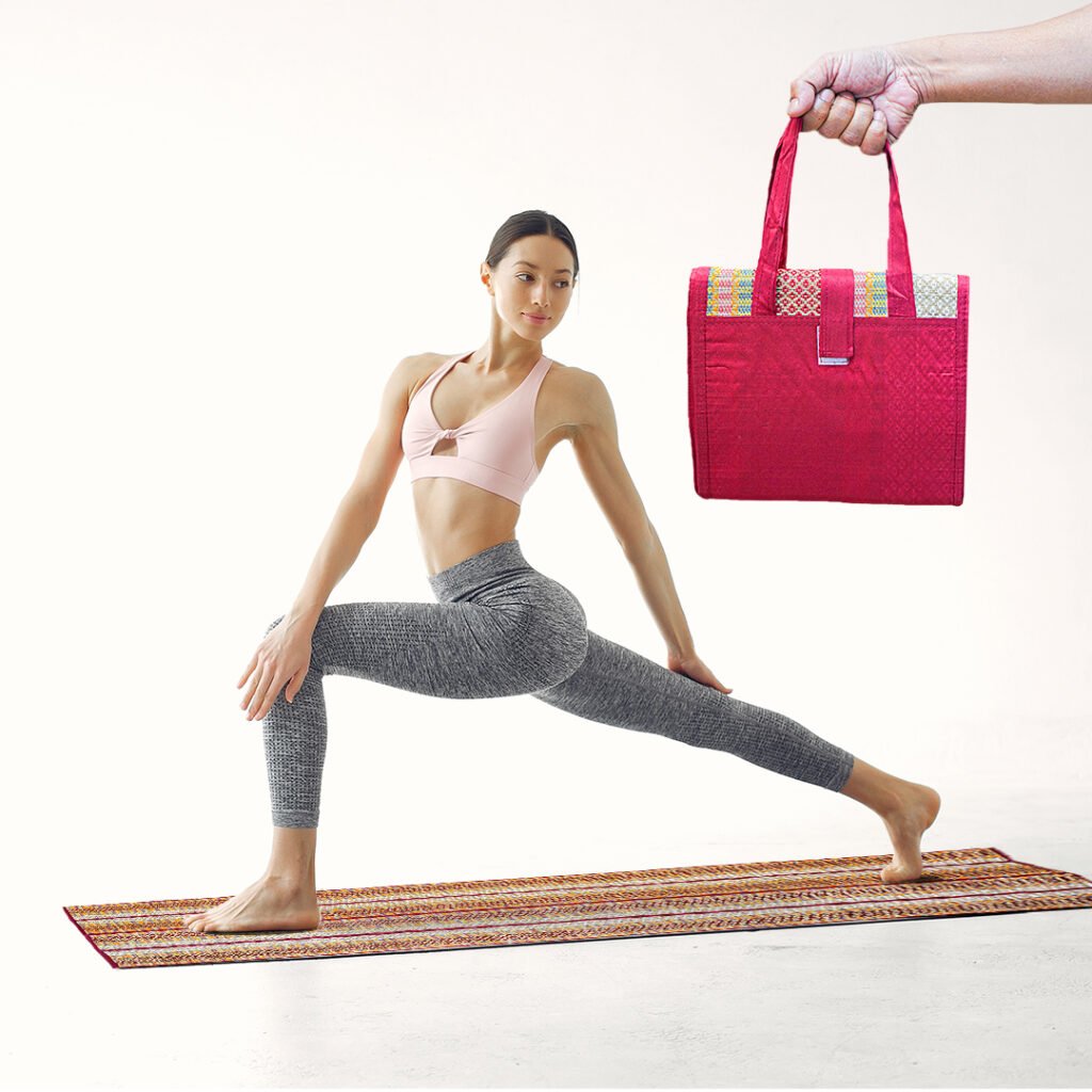Pilates & Yoga Canvas Mat Bag (Red) for Pilates
